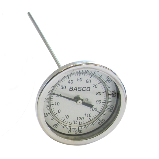 Picture of THERMOMETER 3" X 9" (0-250°F) 1/4" MIPT