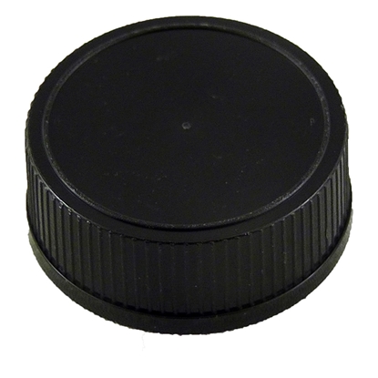 Picture of BAG OF 12 PLASTIC CAPS 28MM BLACK T-E / KENT-WHISKEY