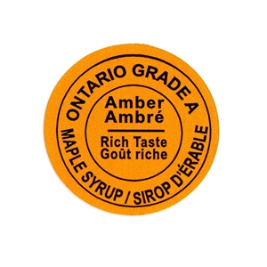 Picture of GRADING LABEL ONTARIO AMBER 2015 STANDARDS (500)