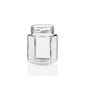 Picture of GLASS JAR 110ML HEXAGONAL (CS/12)