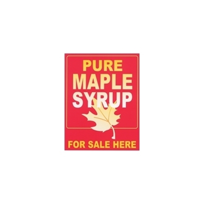 Picture of  SIGN PLASTIC PURE MAPLE