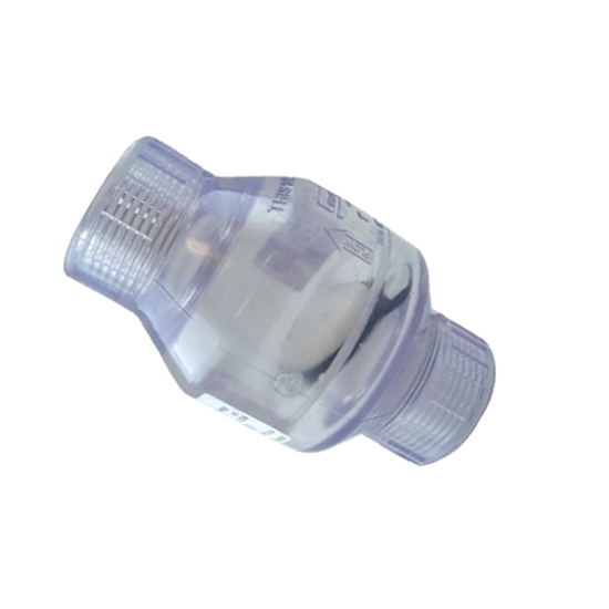 Picture of PVC CHECK VALVE 2" CLEAR FIPT 
