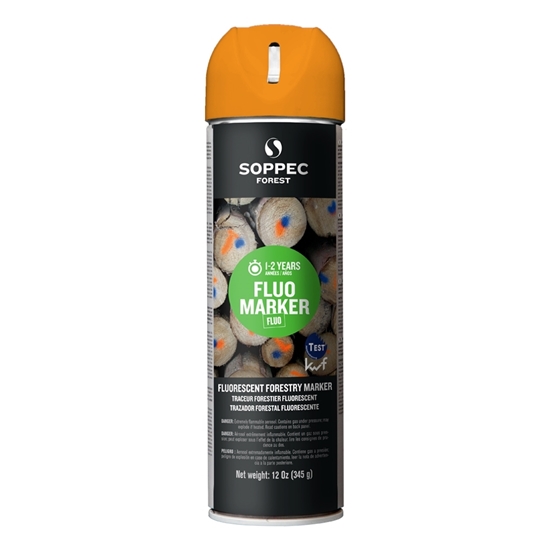 Image sur PEINTURE AEROSOL FORESTIERE ORANGE FLUO