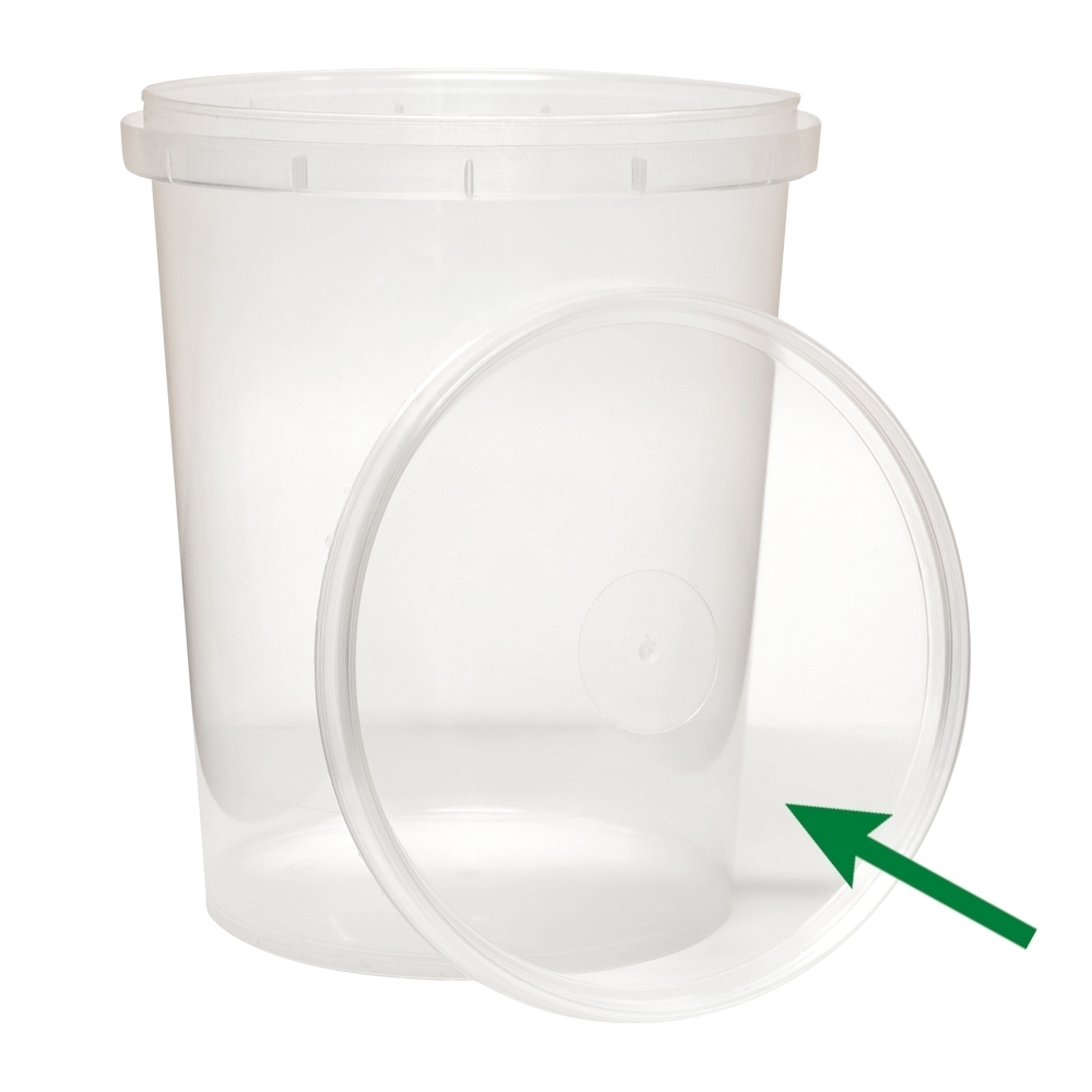 CDL. CLEAR SECURE TAMPER EVIDENT ROUND LID