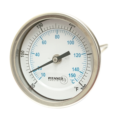 Picture of THERMOMETER 3" X 9" (50 to 300 °F) 1/2" MIPT