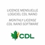 Image de LICENCE MENSUELLE LOGICIEL CDL NANO