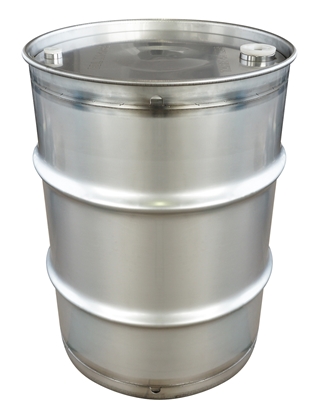 Image de BARIL INOX 34 GALLONS + BOUCHON PLAS