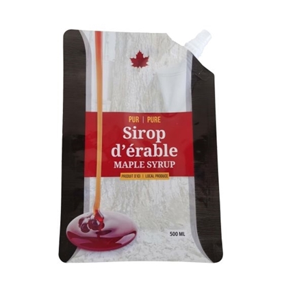 Picture of FLEX. MAPLE SYRUP BAGS 500ML (SYRUP IMAGE) 250/PKG